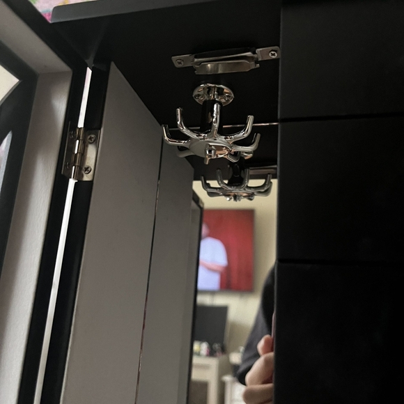 Wood & Glass Jewelry Armoire - Picture 6 of 7